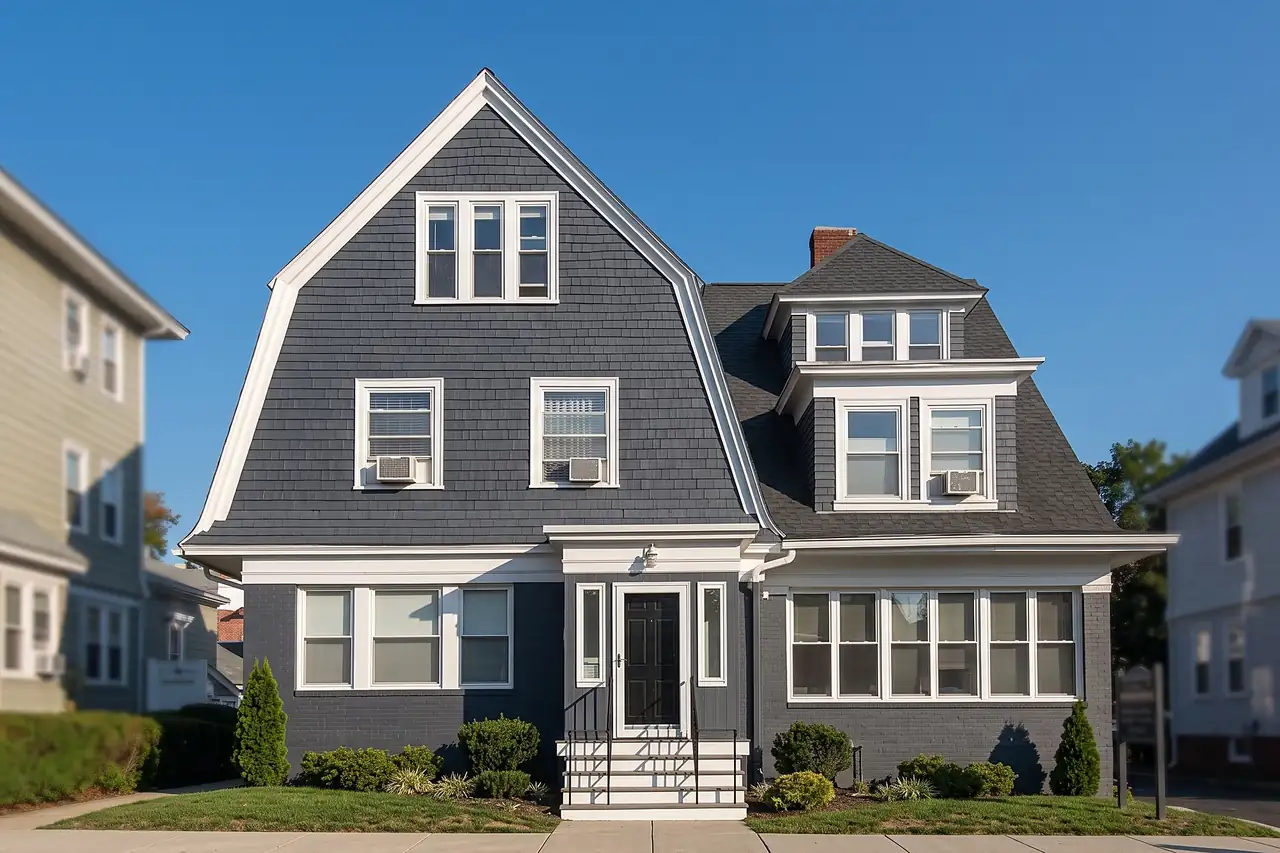 The practice's shingled house at 362 Ives Street, on the corner of Waterman Street in Providence.